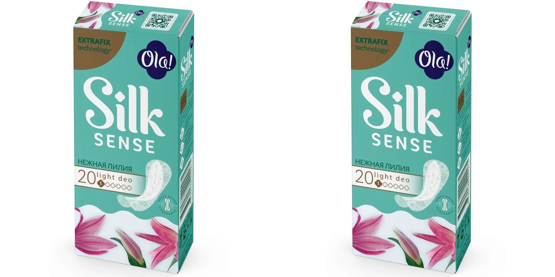 Прокладки Ola Ежедневные Silk Sense Light Белый пион 20шт 2уп ы искусственные пион дуо 12х60 см белый