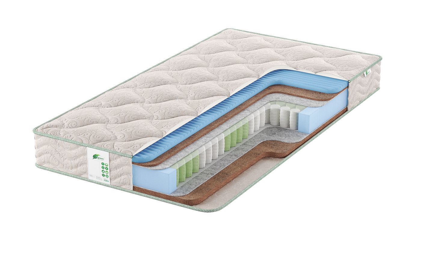 

Матрас анатомический пружинный Agreen Take Amsterdam 90х200х22, Белый, Take Amsterdam