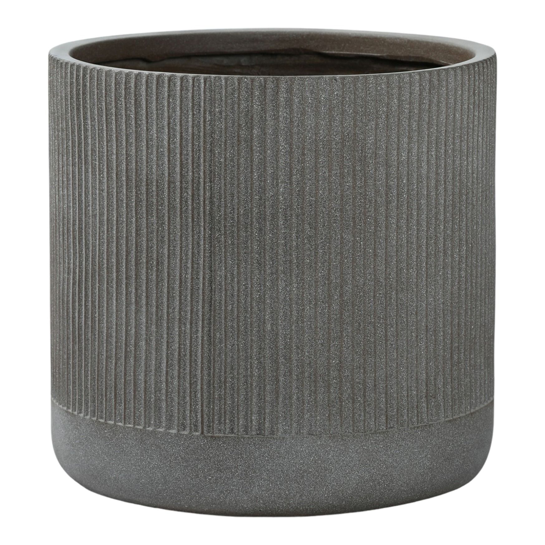 

Цветочный горшок L&t pottery Stripes 43 см кофе с молоком 1 шт., Серый, Stripes