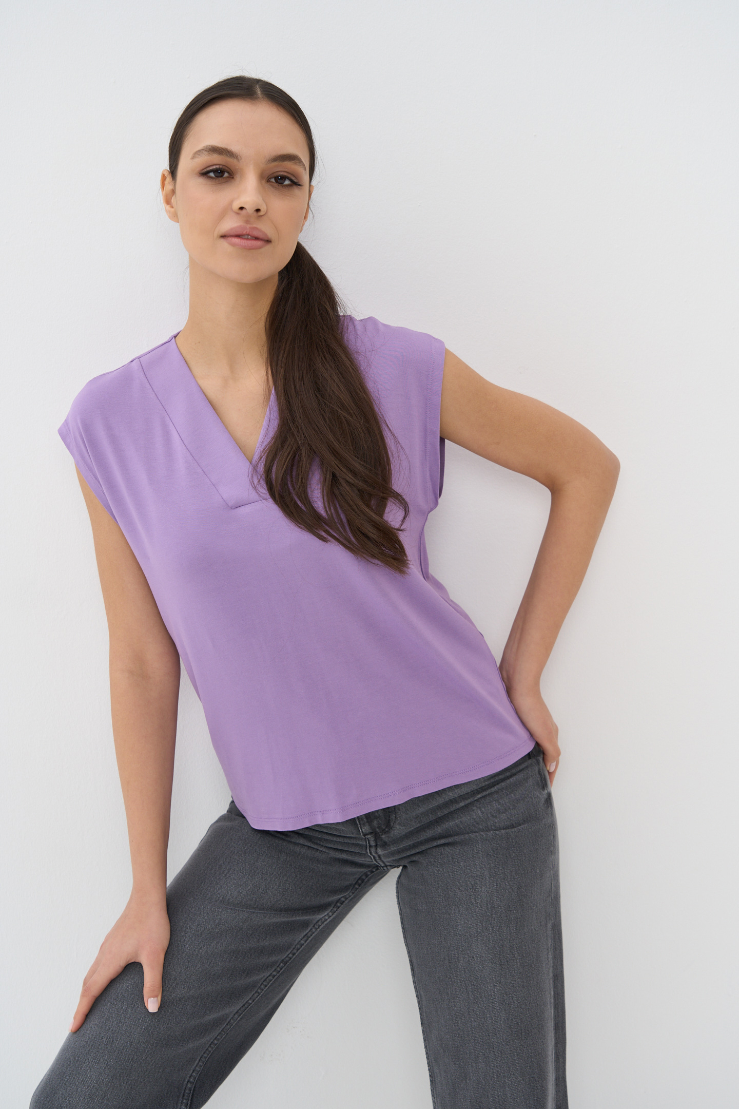 Блуза женская VAY 5231-3730 фиолетовая 44-46 RU
