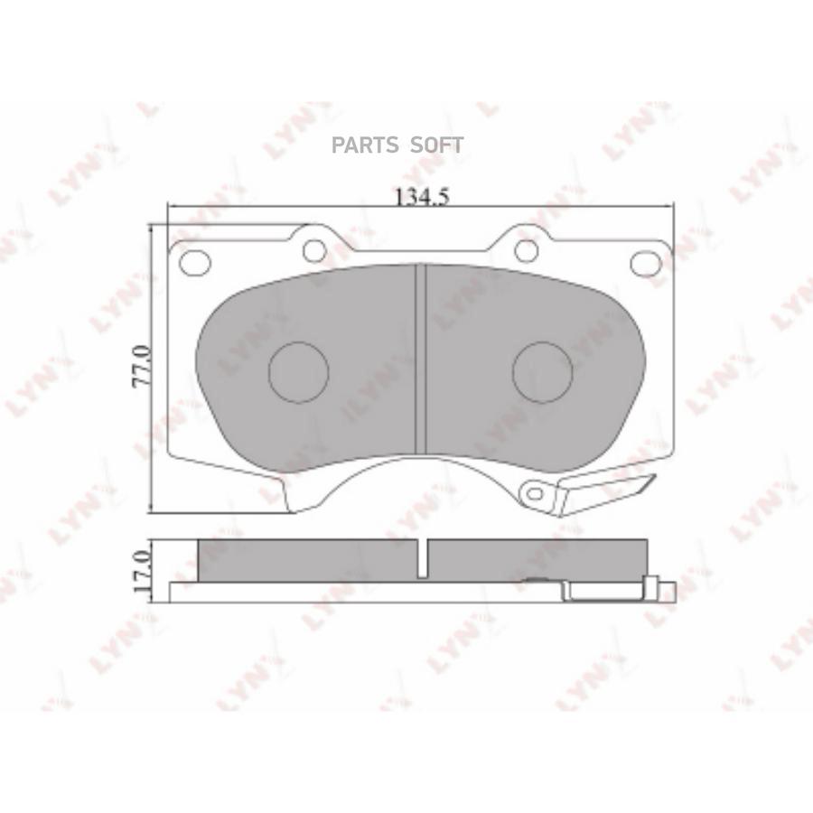 

Колодки торм.пер.TOYOTA LAND CRUISER PRADO(J120/150) 3.0D-4.0 03=>, LEXUS GX460 09=>