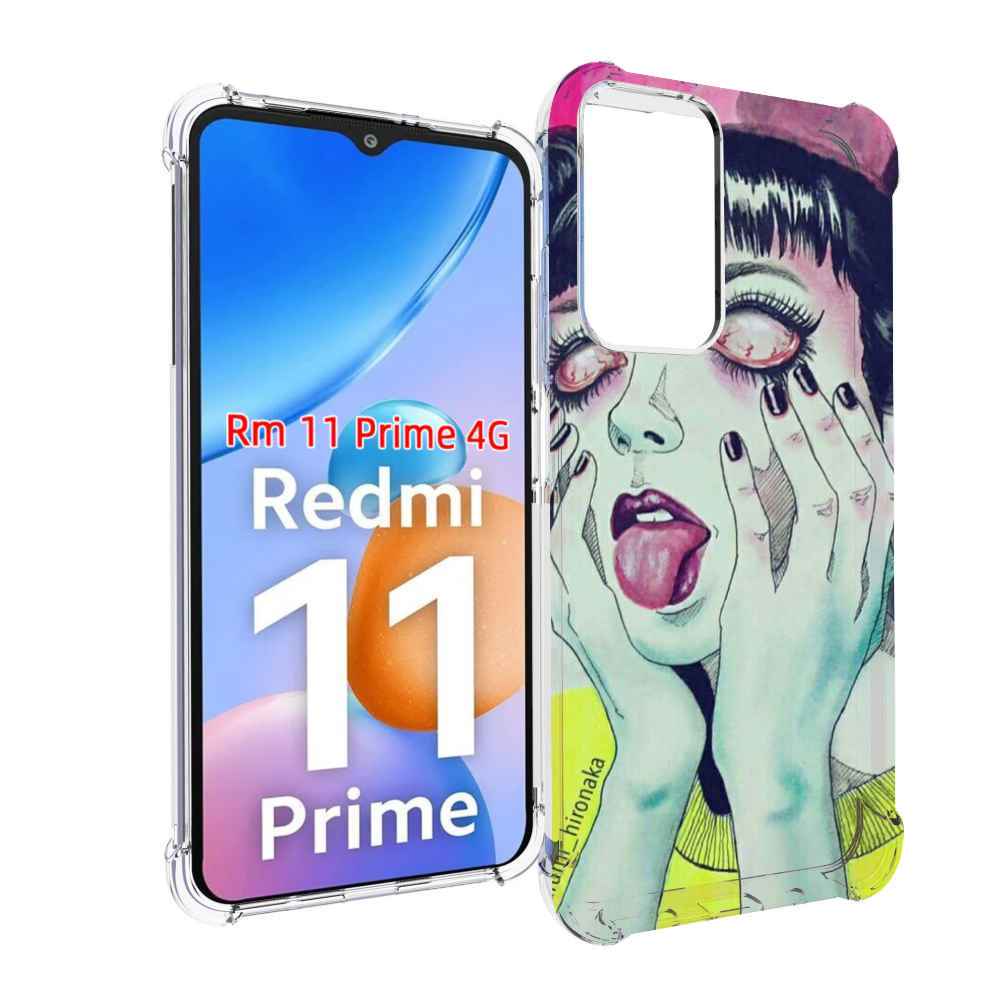 

Чехол MyPads девушка без зрачков для Xiaomi Redmi 11 Prime 4G, Прозрачный, Tocco