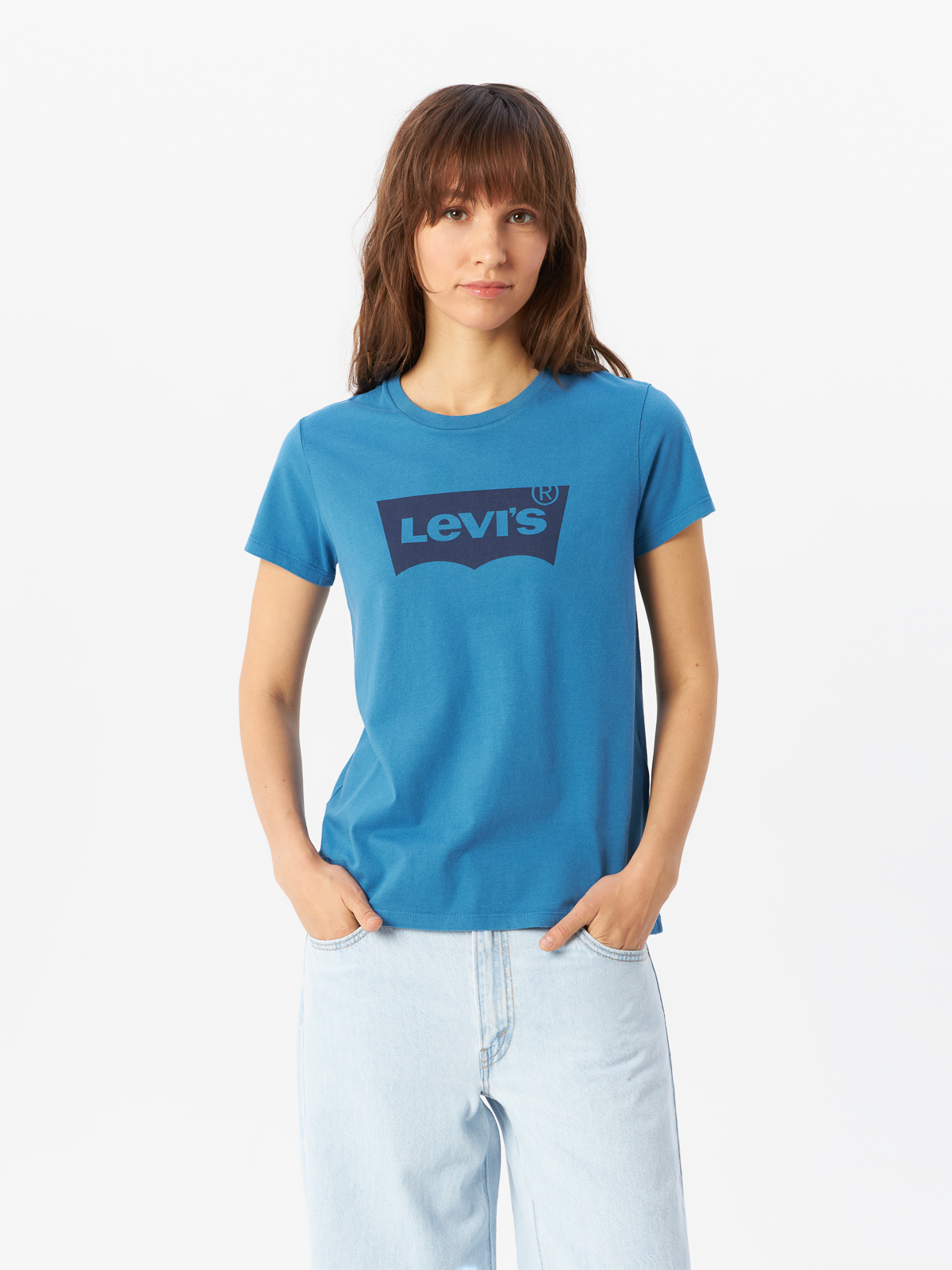 

Футболка женская Levi's 17369-2020 синяя L, Синий, 17369