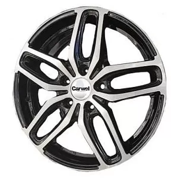 

Колесный диск R17 5x114,3 6,5J ET45 D67,1 Carwel Виви 200 AB, Черный;серебристый