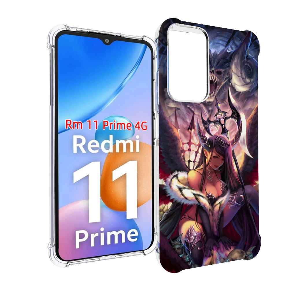 

Чехол MyPads девушка с демоном на фоне женский для Xiaomi Redmi 11 Prime 4G, Прозрачный, Tocco