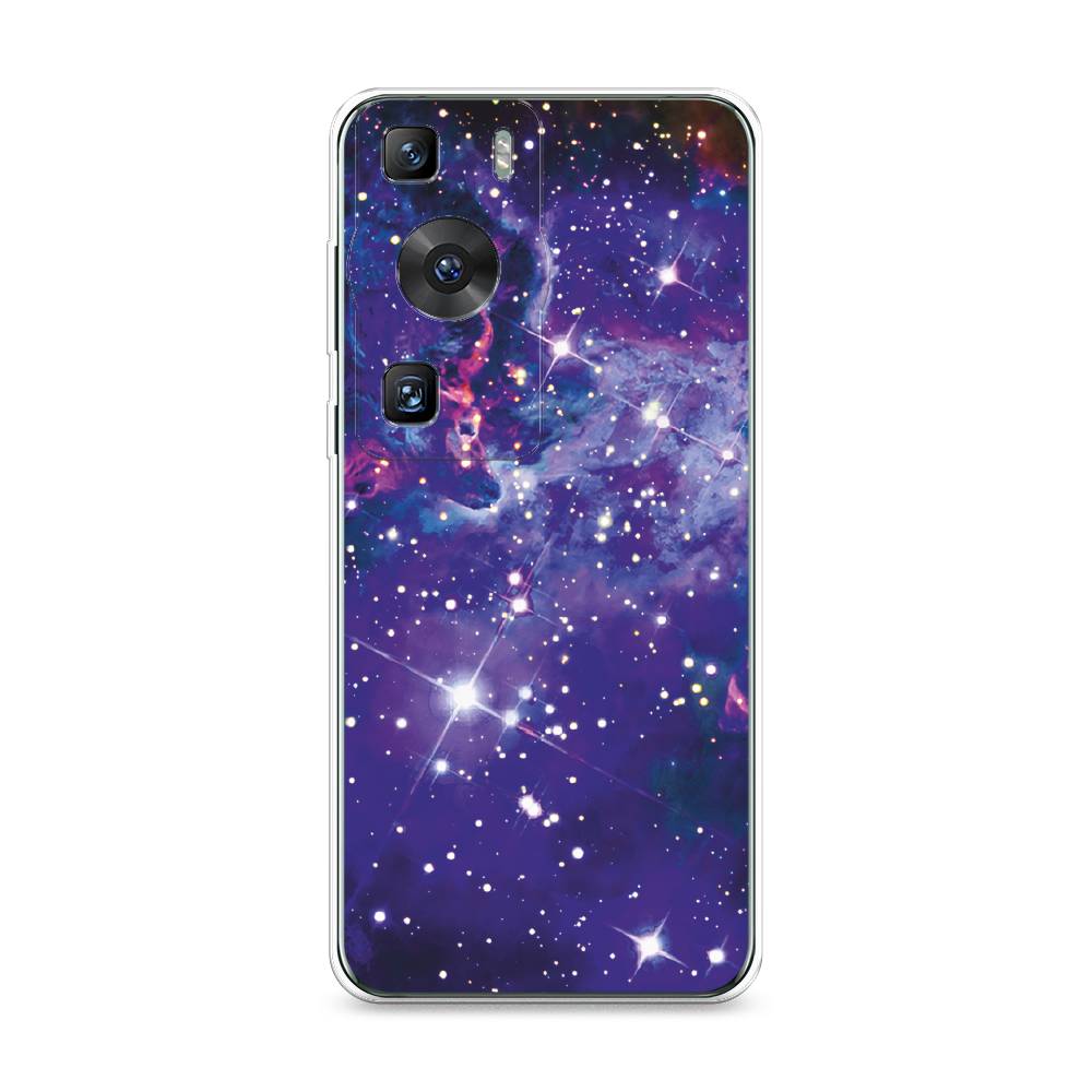 

Силиконовый чехол "Яркая галактика" на Huawei P60, Прозрачный;фиолетовый