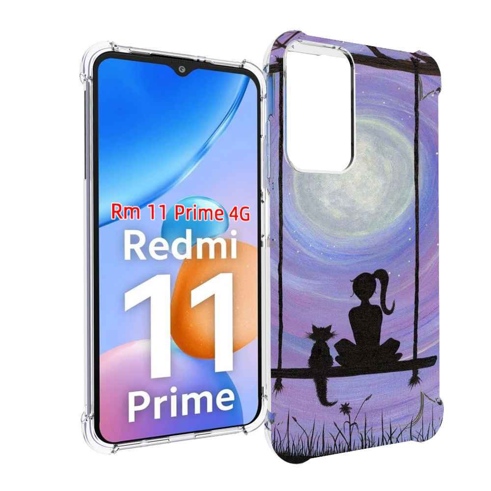 

Чехол MyPads девушка с котом на качеле женский для Xiaomi Redmi 11 Prime 4G, Прозрачный, Tocco