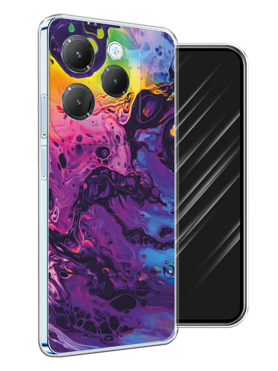 

Чехол Awog на Infinix HOT 40 "ACID fluid", Бордовый, 3105250-1