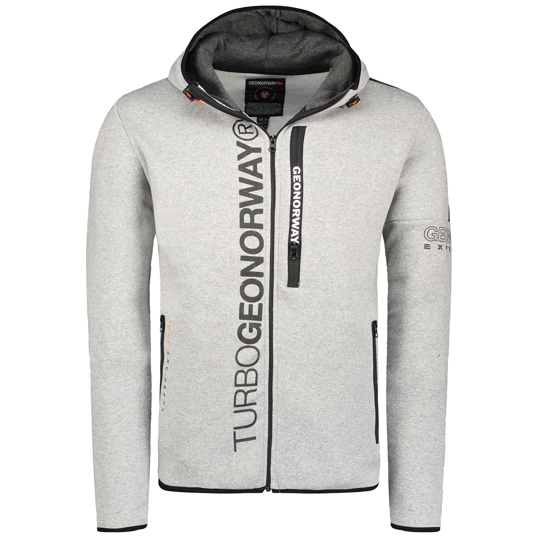 Толстовка мужская Geographical Norway WU4406H-GNO серая 2XL