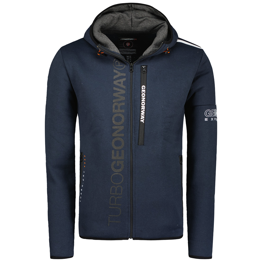 Толстовка мужская Geographical Norway WU4406H-GNO синяя 2XL
