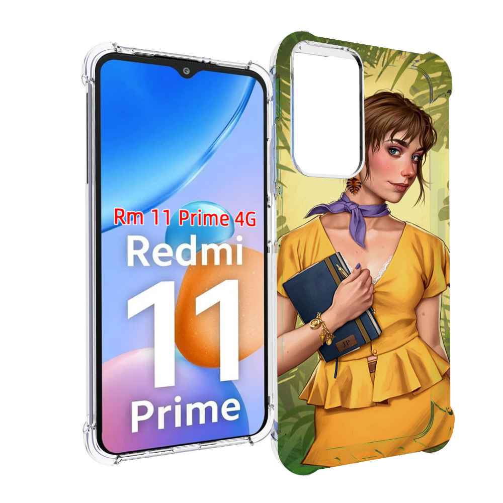 

Чехол MyPads девушка-в-зелени женский для Xiaomi Redmi 11 Prime 4G, Прозрачный, Tocco