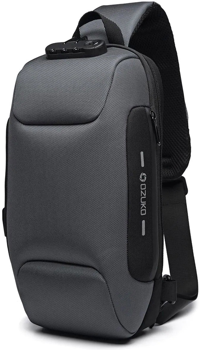 

Рюкзак унисекс OZUKO 9223 grey, 34х17х8 см, 9223