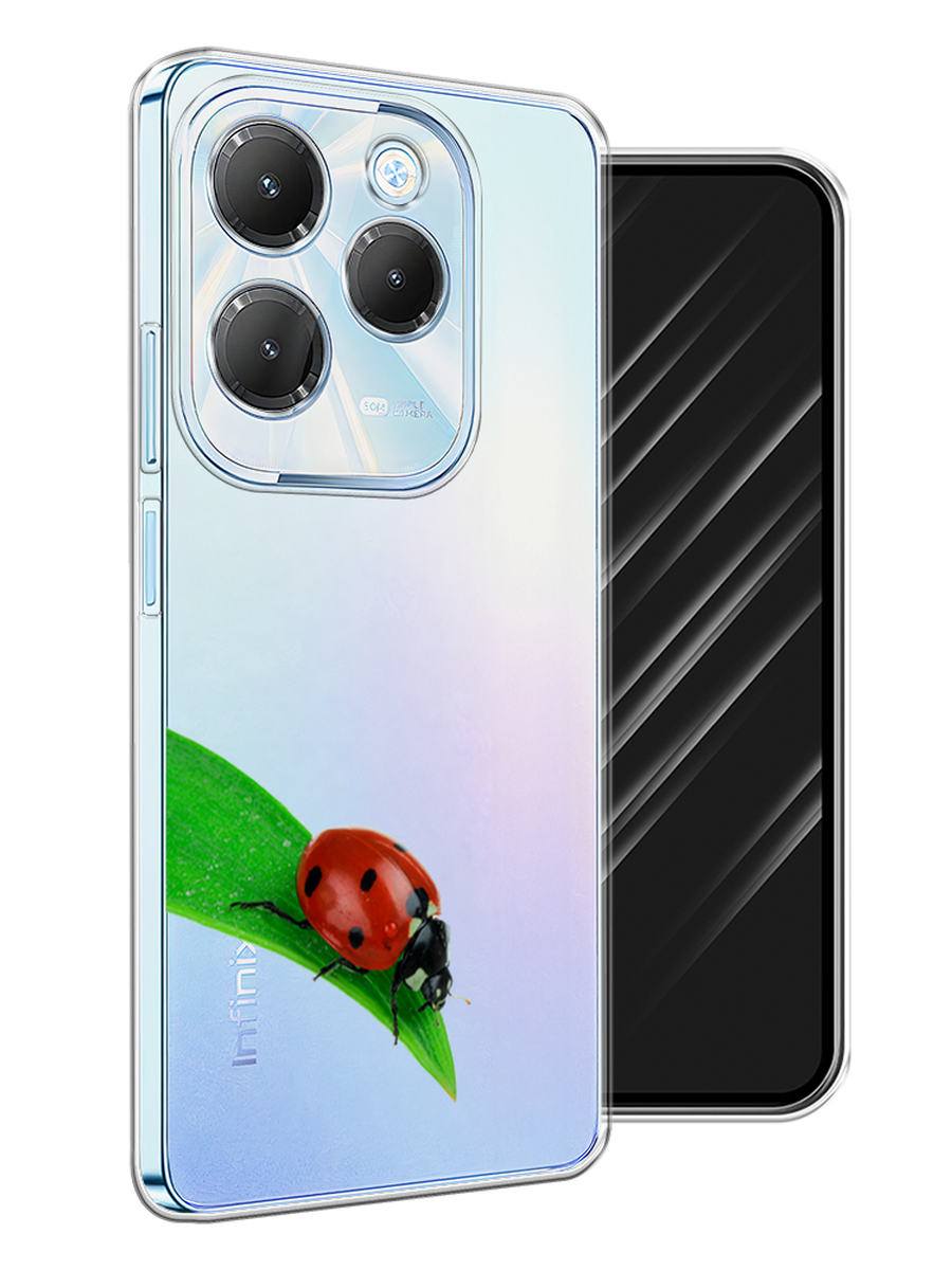 

Чехол Awog на Infinix HOT 40 "На счастье", Белый;красный;зеленый, 3105250-1