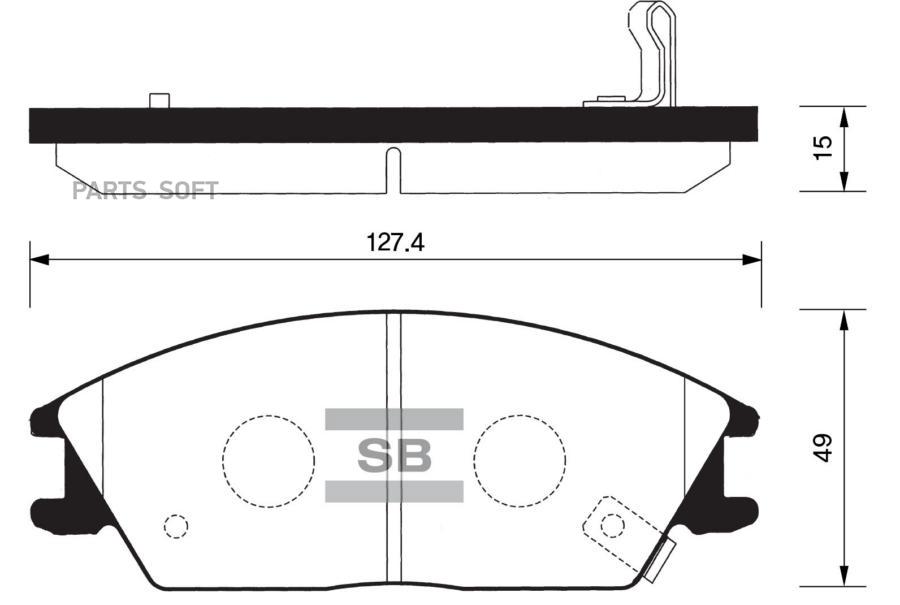 

Колодки дисковые п.\ Hyundai Lantra/Accent 1.3-1.5i 94-00 HI-Q SP1047SNS =224 00, SP1047