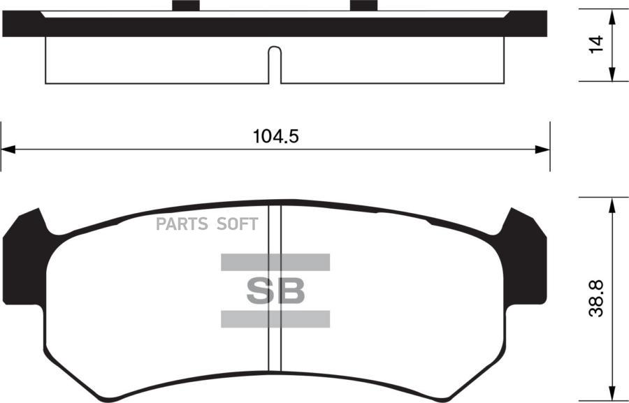 

Колодки тормозные зад.диск.\ Daewoo Lacetti 1.5 04> HI-Q SP1160SNS =1048 00, SP1160