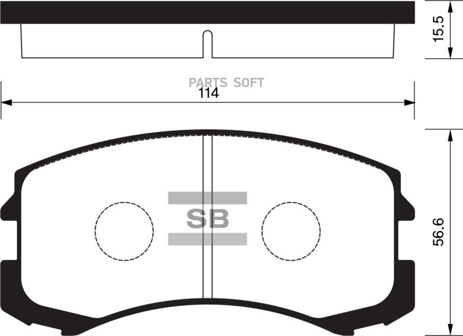 

Колодки дисковые п.\ Mitsubishi Lancer 1.3/1.6/2.0 02> HI-Q SP1255SNS =965 01, SP1255
