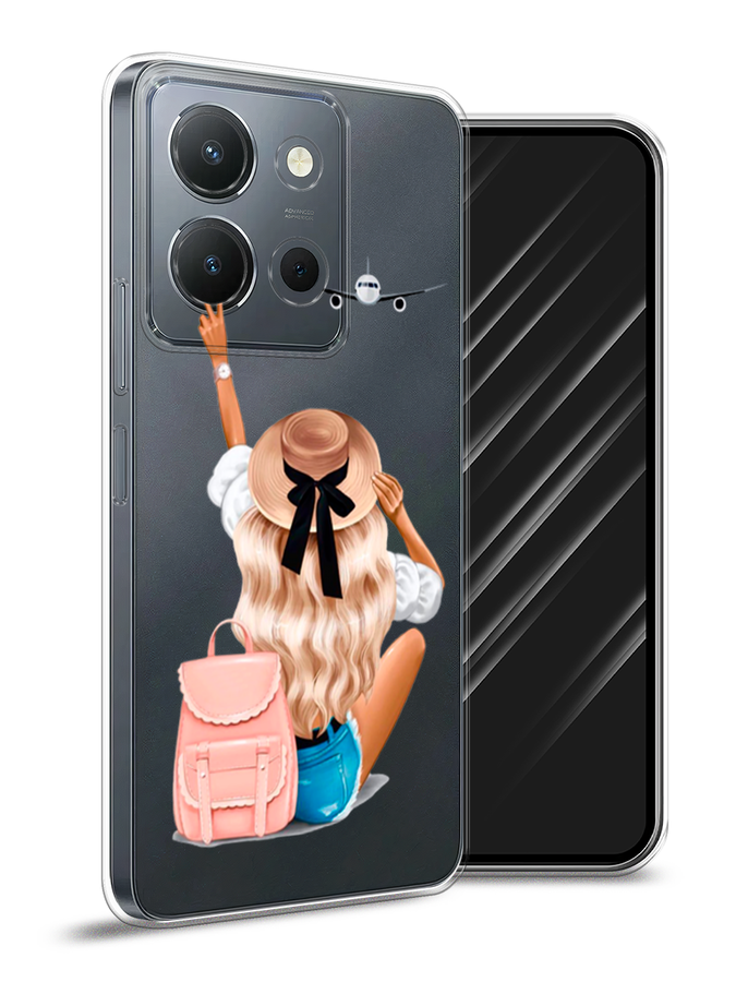 

Чехол Awog на Vivo Y36 4G "Автостопом самолетом", Бежевый;белый, 269250-1