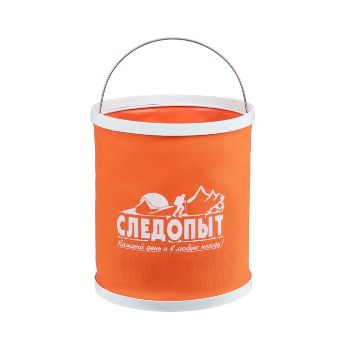 

Ведро складное СЛЕДОПЫТ, 11 литров, оранжевое, без чехла, Оранжевый