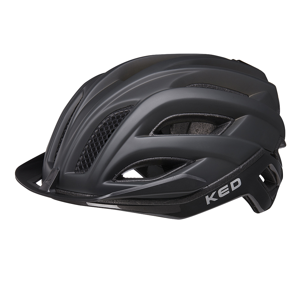 Велосипедный шлем KED Champion Visor, process black matt, M