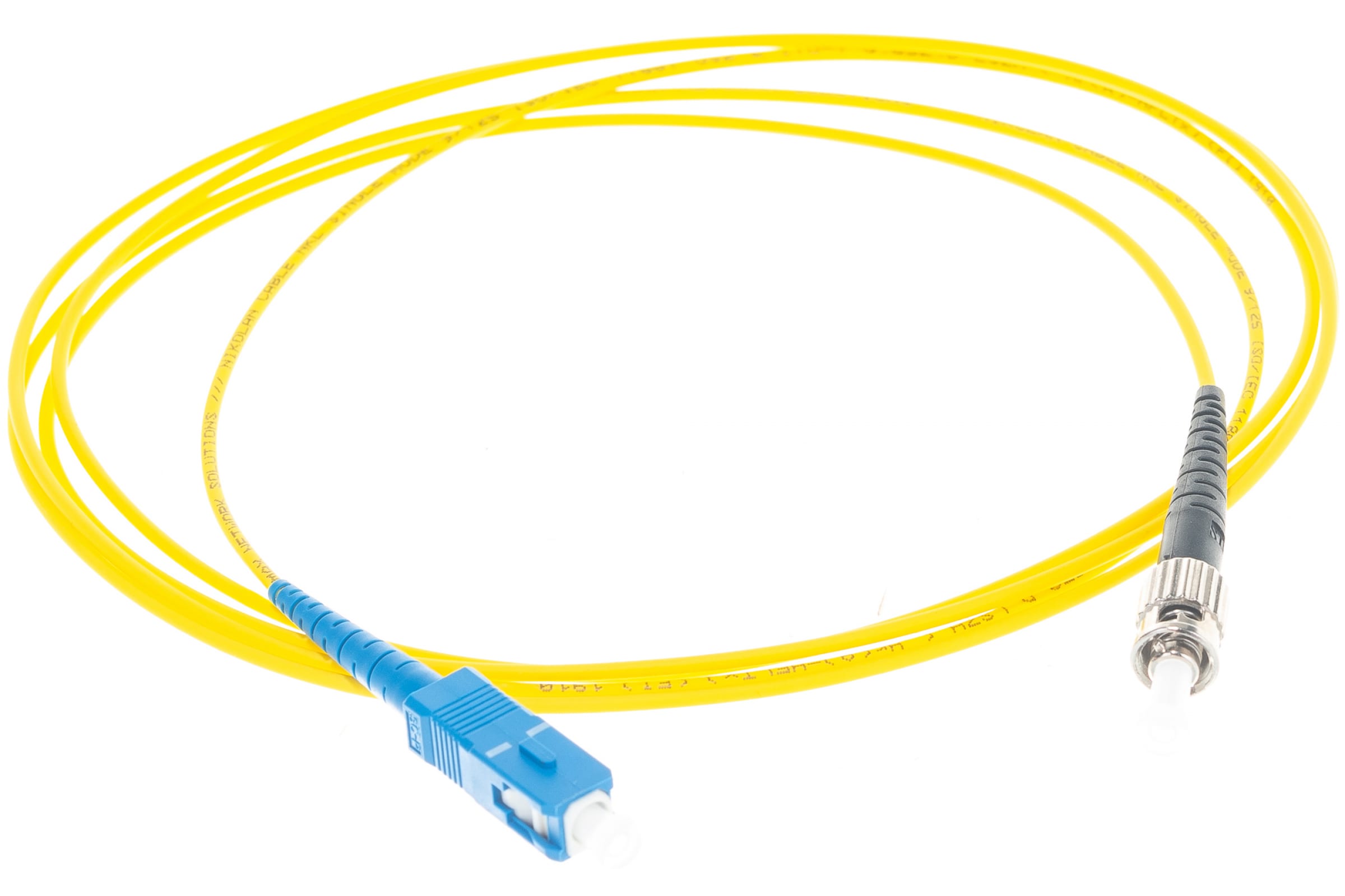 

NIKOMAX Шнур волоконно-оптический, переходной, желтый, 2м NMF-PC1S2C2-SCU-STU-002