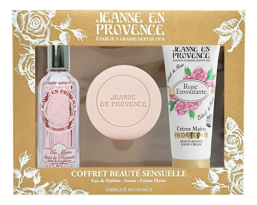 Набор Jeanne En Provence Un Matin Dans La Roseraie Парфюмерная вода 60мл крем 75мл, мыло