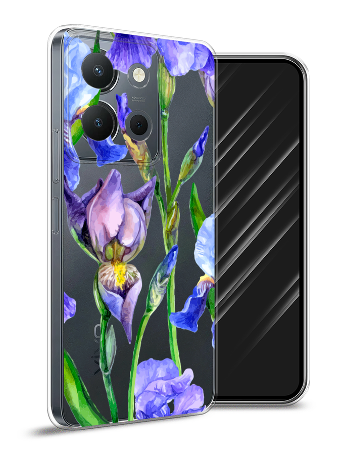 

Чехол Awog на Vivo Y36 4G "Синие ирисы", Фиолетовый;голубой;зеленый, 269250-1