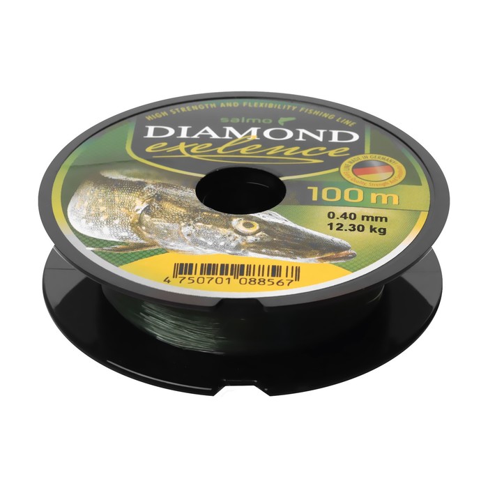 

Леска монофильная Salmo Diamond EXELENCE 100 м, 0,40 мм, Зеленый