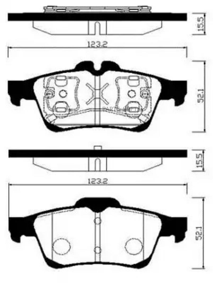 

Колодки тормозные дисковые NISSAN PRIMERA 02-/RENAUL HSB HP3011