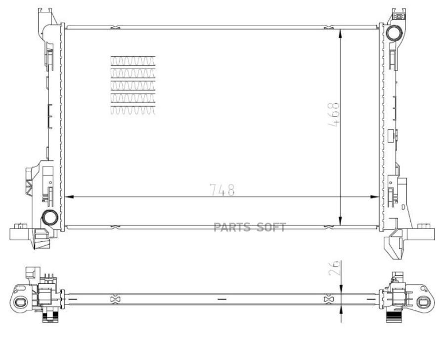 

Радиатор Системы Охлаждения Vauxhall Vivaro 1.6D 15- NRF арт. 59295