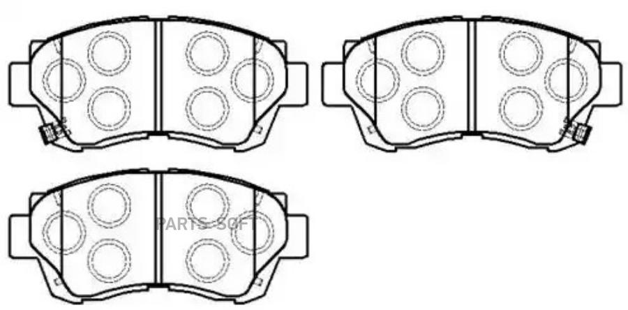 

Тормозные колодки HSB передние для Lexus ES300 89-97/Toyota Camry 91-96 HP5034