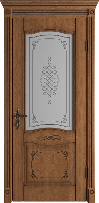 

ВФД дверь Vesta Honey Classic PB стекло Art Cloud 600*2000