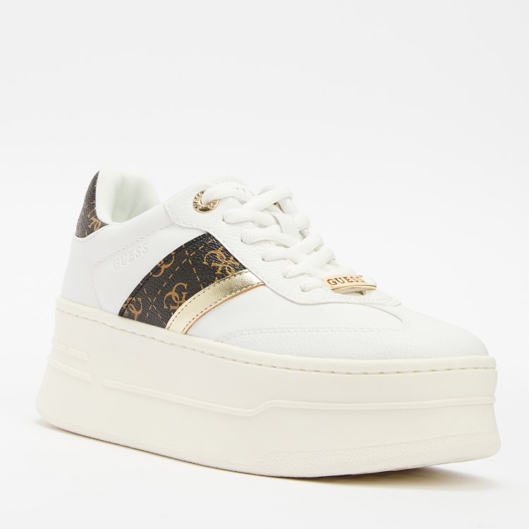 

Кеды женские Guess FLTMMAELE12 белые 35 EU, Белый, FLTMMAELE12