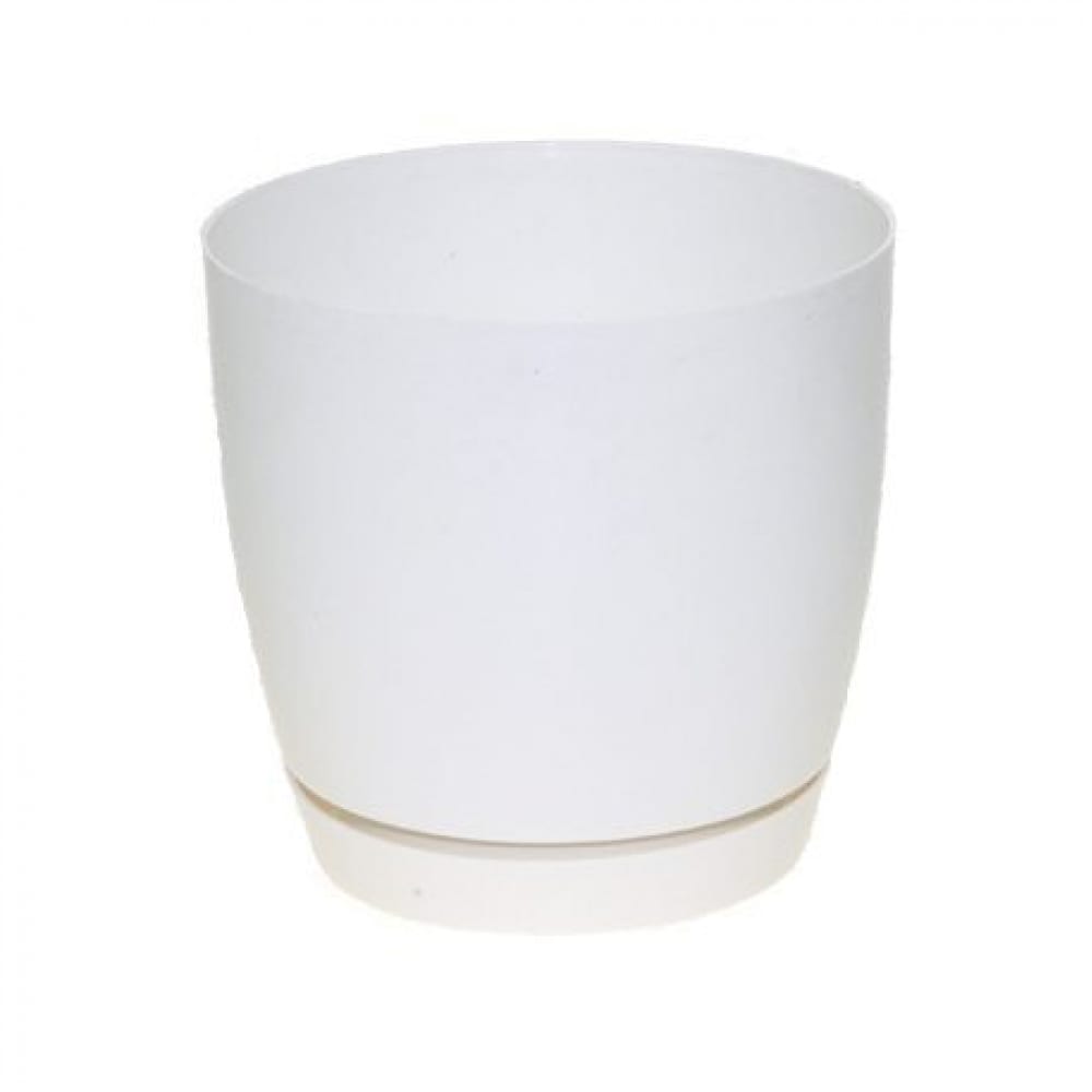 

FormPlastic 0743 011 Кашпо Toscana с поддоном круглая d17 h16 5 см 3 л белый 014336