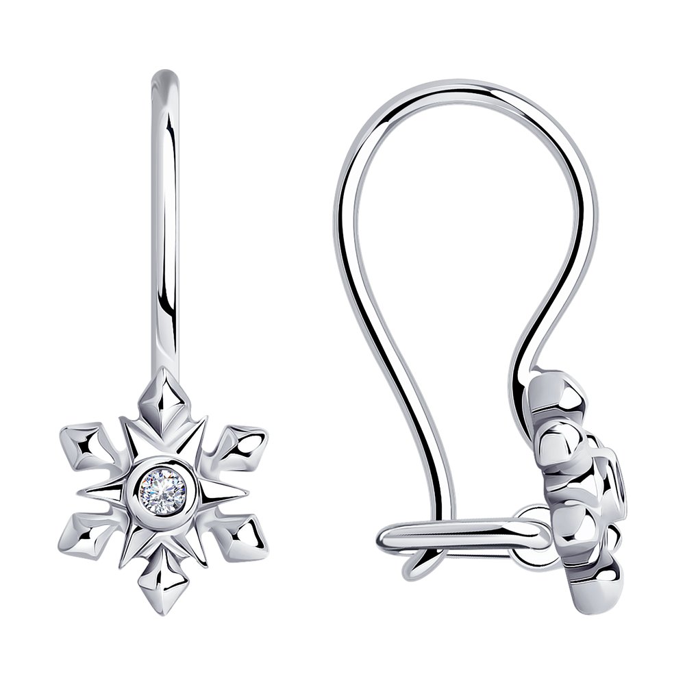 

Серьги из серебра с фианитом SOKOLOV 94024972, 94024972