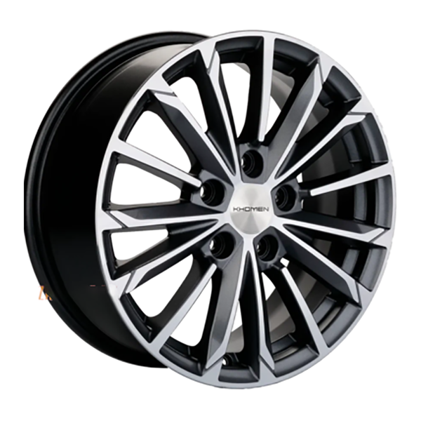 

Колесный диск Khomen Wheels 6,5x17/4x100 ET50 D60,1 KHW1707 (Lada Vesta) Gray-FP WHS504126, Черный;серебристый