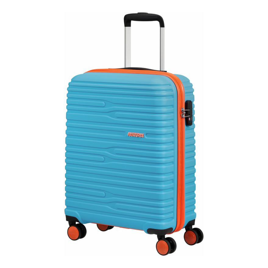 фото Чемодан унисекс american tourister abs-пластик р. l, голубой