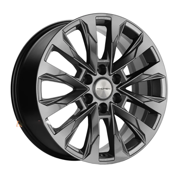 

Колесный диск Khomen Wheels 9,5x21/5x112 ET37 D66,6 KHW2103 (X5/X6/X7осн.) Black WHS506289, Серый