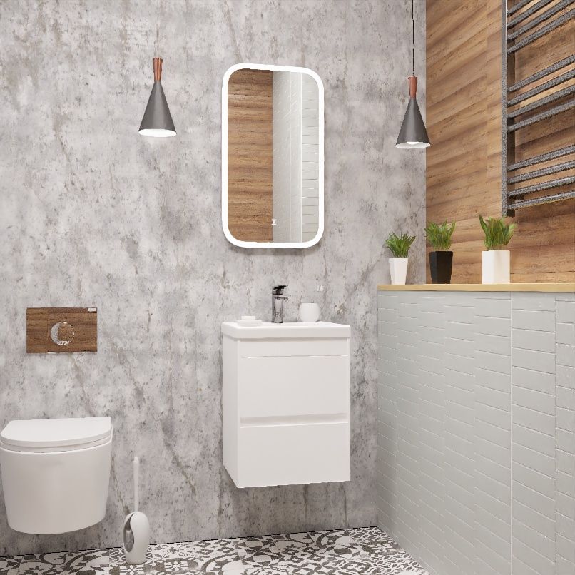 

Тумба под раковину Art&Max FAMILY подвесная, Bianco Lucido family-400-2c-so-bl