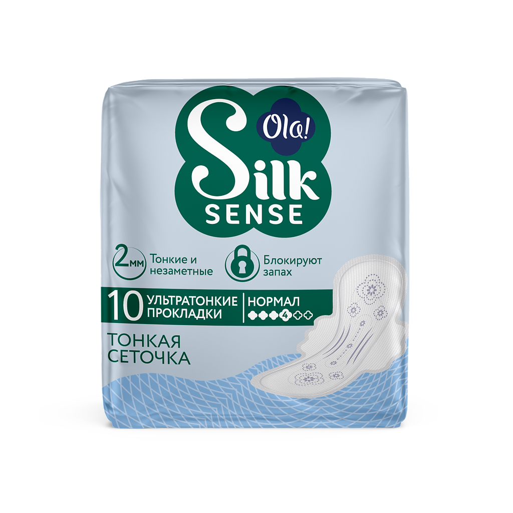 Ola! Silk Sense Прокладки Ultra Normal ультратонкие Шелковая сеточка 10 шт