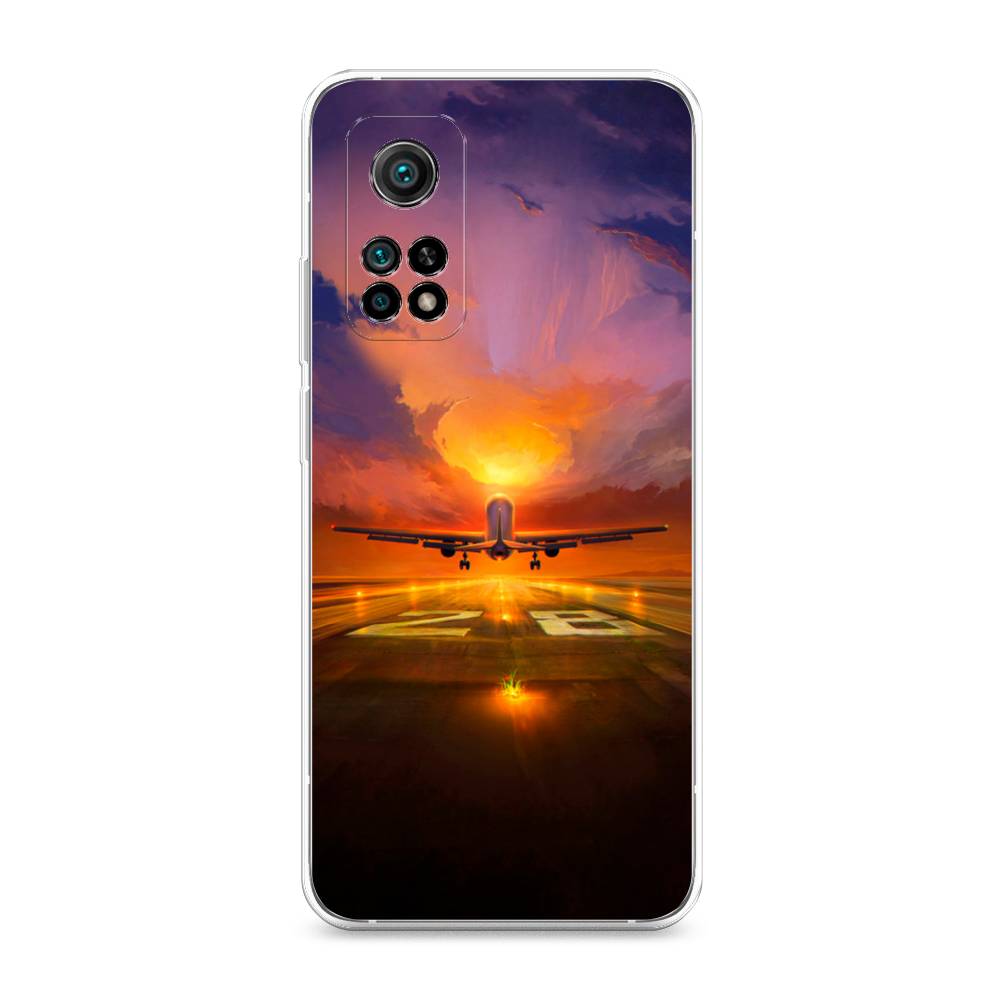 

Чехол на Xiaomi Mi 10T"Самолет на посадке", Оранжевый;синий, 37750-6