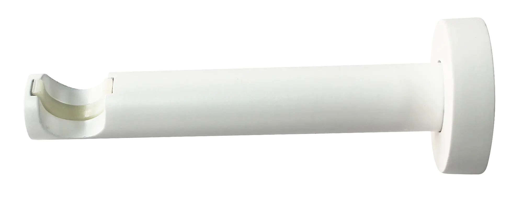 Держатель однорядный с пластиковой вставкой Inspire, металл, цвет белый, 2 см