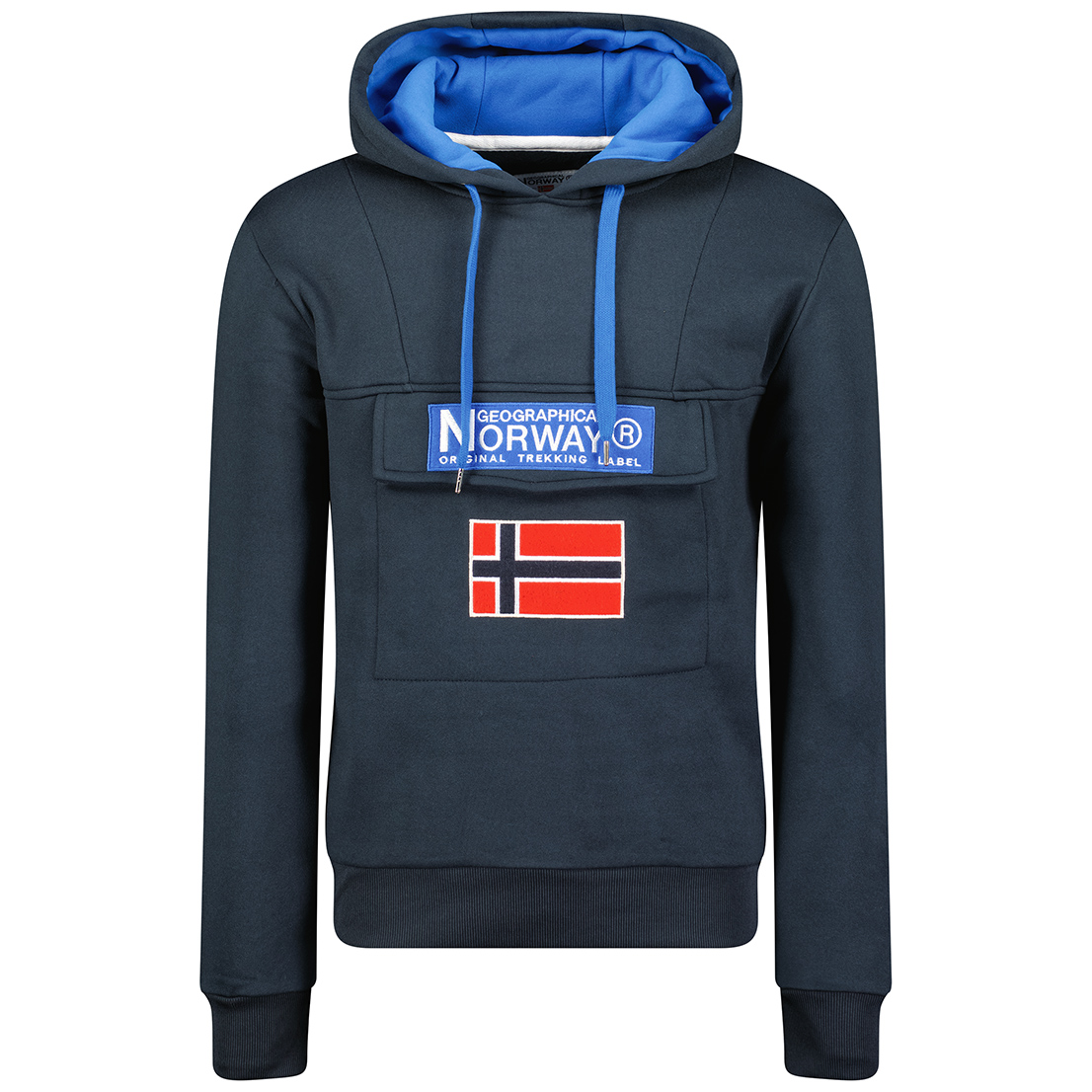 

Худи мужское Geographical Norway WW6118H-GN синее S, Синий, WW6118H-GN