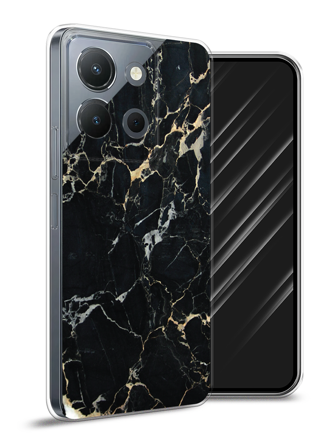 

Чехол Awog на Vivo Y36 4G "Черный мрамор уголок", Черный;золотистый, 269250-1