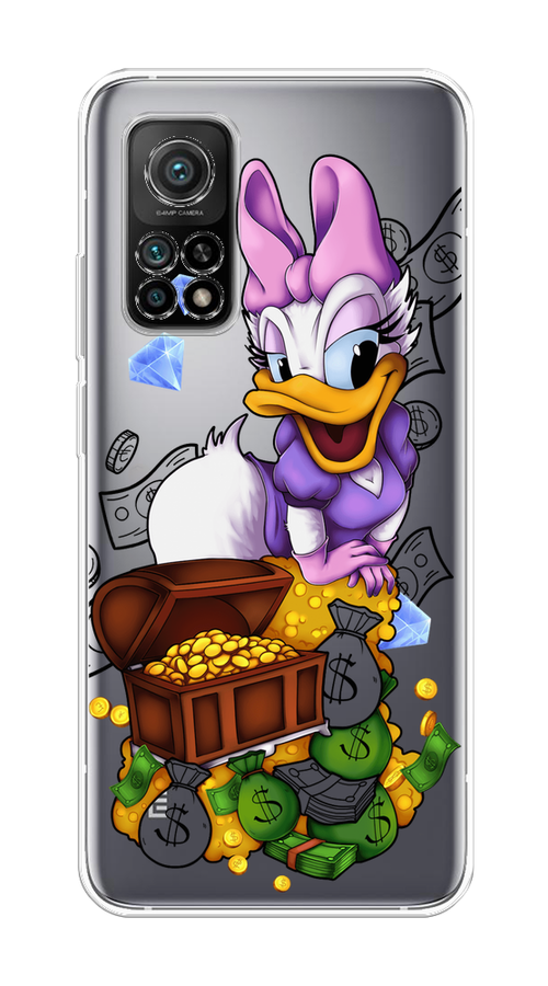 

Чехол на Xiaomi Mi 10T"Rich Daisy Duck", Коричневый;белый;фиолетовый, 37750-6