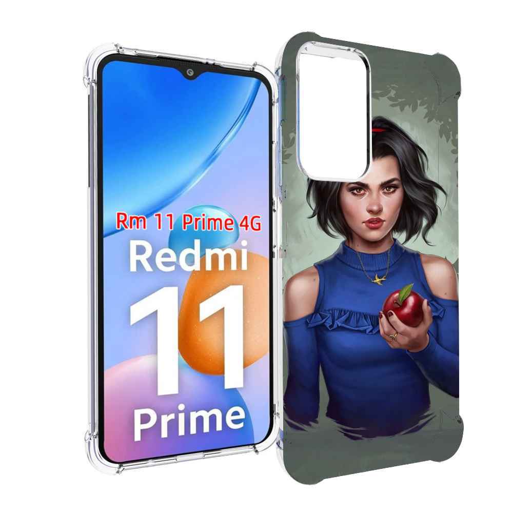 

Чехол MyPads девушка-с-яблоком женский для Xiaomi Redmi 11 Prime 4G, Прозрачный, Tocco