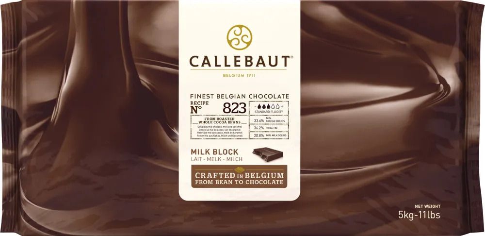 Молочный шоколад Callebaut в блоках 33,6%, 5 кг