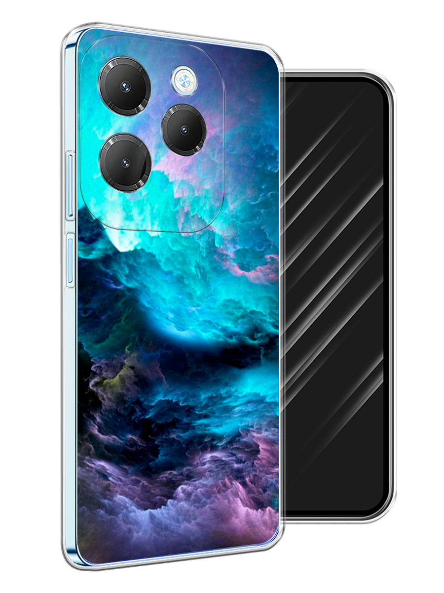 

Чехол Awog на Infinix Hot 40 Pro "Бирюзовое небо", Бирюзовый;фиолетовый;черный, 3105350-1