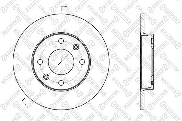 

6020-9910-Sx_Диск Тормозной Передний Peugeot 309/405, Citroen Saxo/Zx 1.0-1.9 83>