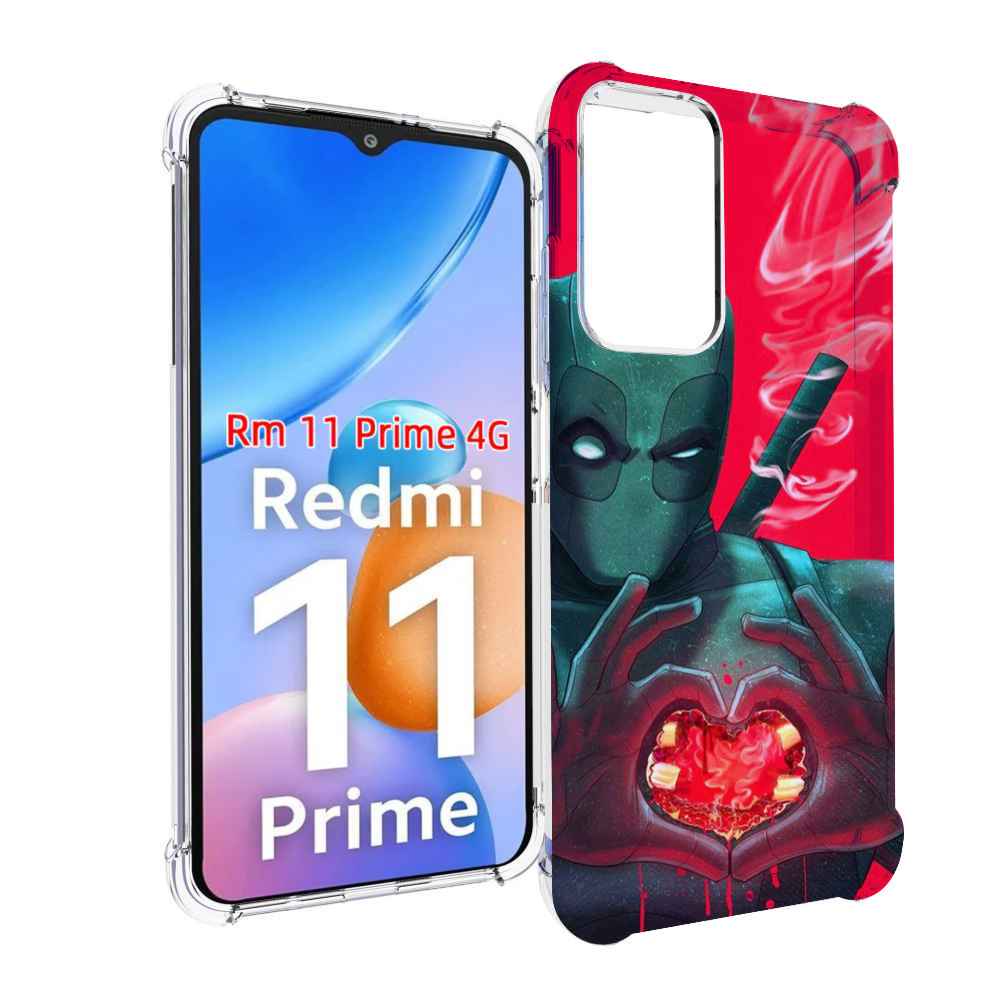

Чехол MyPads дедпул-в-сердце для Xiaomi Redmi 11 Prime 4G, Прозрачный, Tocco
