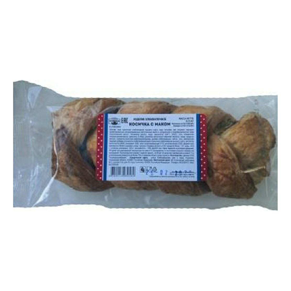 

Булочка Ульяновскхлебпром Косичка сдобная с маком 150 г